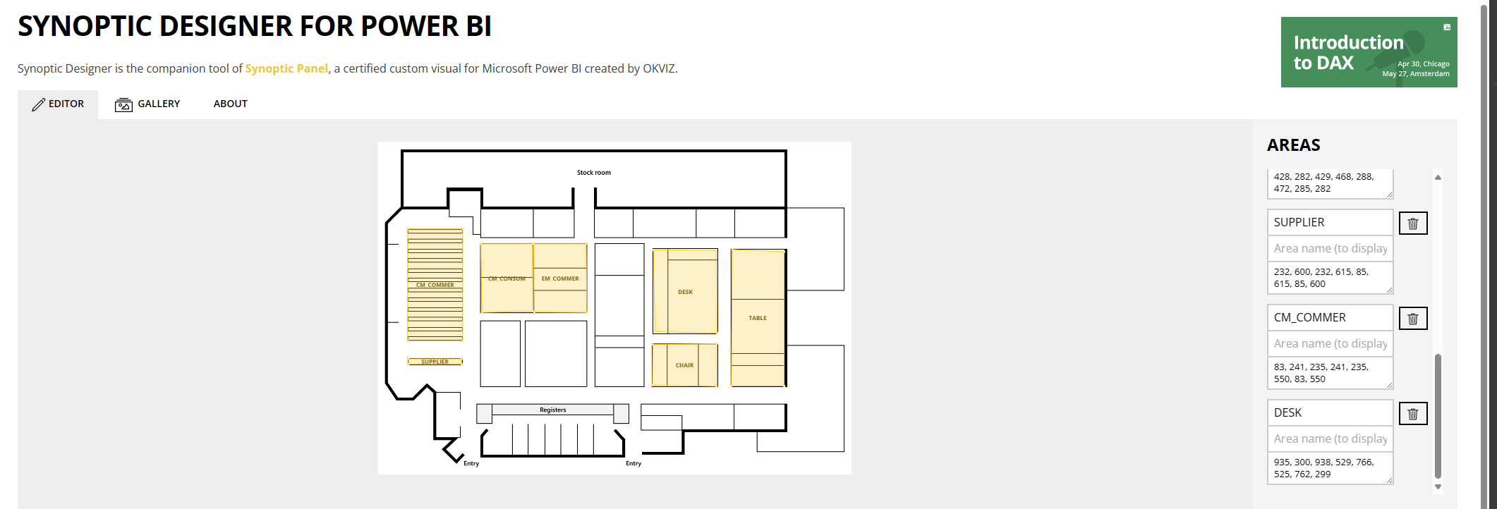 Synoptic Panel Examples Using Synoptic Panel by OKVIZ to Create Dynamic Maps Connected to ...